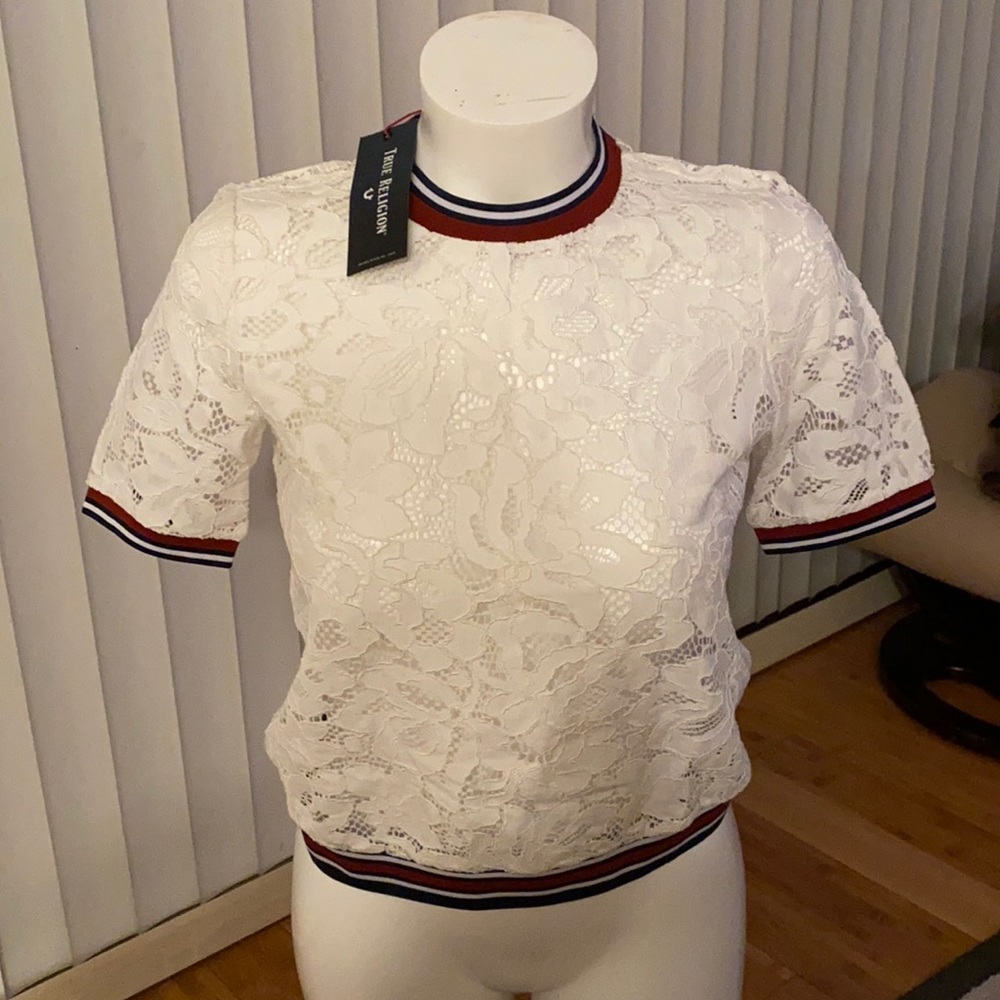 New True Religion Lace Top